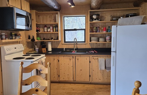 Riggins Cabin | Hand Crafted Log Cabin On The Salmon River With Private Sand Beach