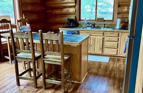 Cloudcroft Cabin | Handcrafted Log Home with hot tub backing into National Forest