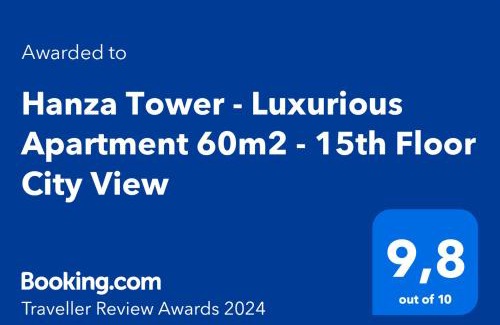 West Pomeranian Voivodeship Apartment | Hanza Tower - Luxurious Apartment 60m2 - 15th Floor City View