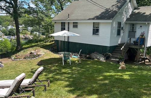 New Harbor Cottage | Harborside Cottage #1 on Working Fisherman's Harbor with Shared Dock and Float