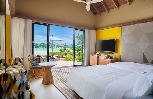 Farukolhufushi Island Hotel | Hard Rock Maldives, Gold Beach Villa, Direct Beach Access, Oceanview