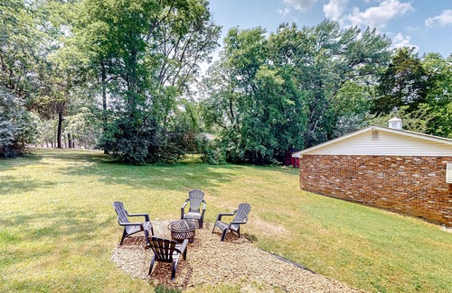 Heron Walk House | Harmonizing home with firepit, patio, deck, full kitchen, TV, and washer/dryer