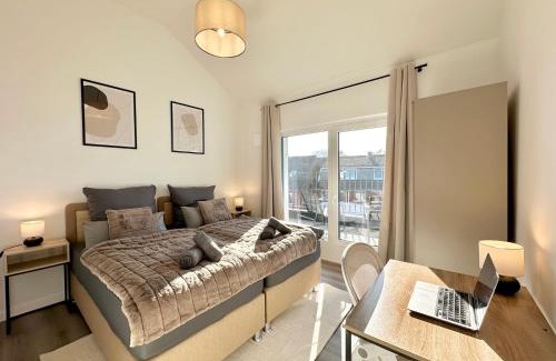 Henstedt-Ulzburg Apartment | Harmony Homes - Nähe Bahnhof - Terasse - Smart-TV - Nähe Hamburg & Flughafen