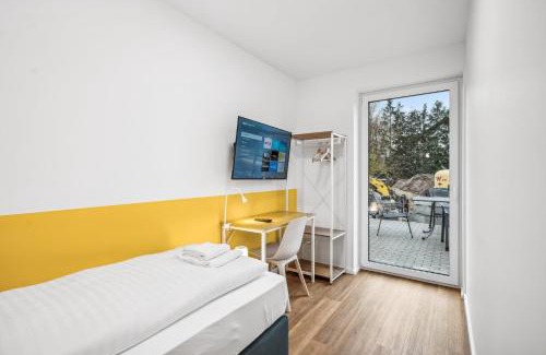 Isserstedt Apartment | Haus mit 6 SZ & 12 Betten, Terrasse, Waschmaschine