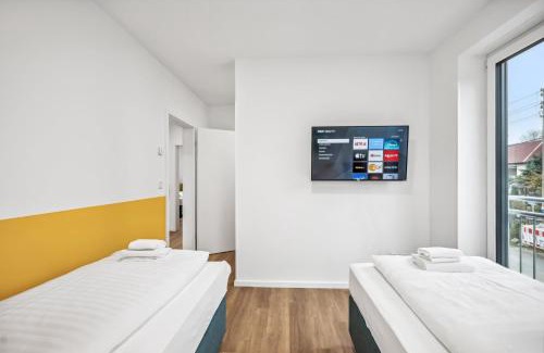 Isserstedt Apartment | Haus mit 6 SZ & 12 Betten, Terrasse, Waschmaschine