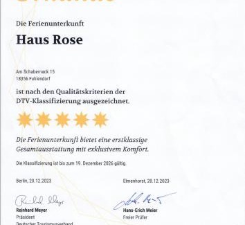 Fuhlendorf House | Haus Rose, Luxus-Ferienhaus in Fuhlendorf fur 4 Personen