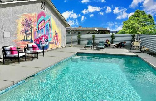 B-Bar-H Ranch House | Havana House oasis with pool spa firepit game room and Mountain Views Be away from the city rules