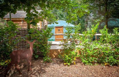 Hythe House | HAYNE BARN ESTATE - 2 Luxury heated Yurts - private hot tub- private bathroom and kitchen