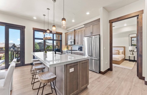 Park City House | Heated Pool, Gourmet Kitchen, Pet Friendly, Gym, Walk to Canyons Village, 2 Private Patios