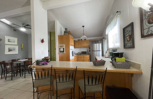 Birdland House | Heated Pool, Hot Tub, Ground Level 4 BR 3 bath. Sleeps 9, in 5 beds.