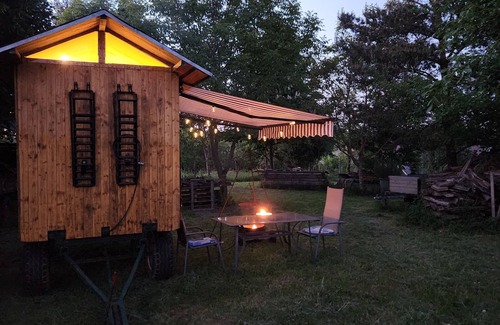 Starkenburg House | Heated shepherd's cart/construction trailer