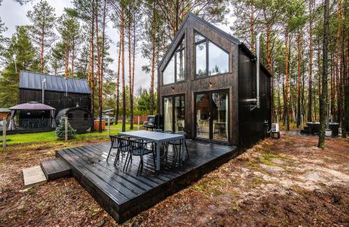 gmina Grabow nad Pilica House | Heban Forest Cabin&SAUNA Starlink