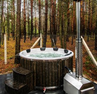 gmina Grabow nad Pilica House | Heban Forest Cabin&SAUNA Starlink