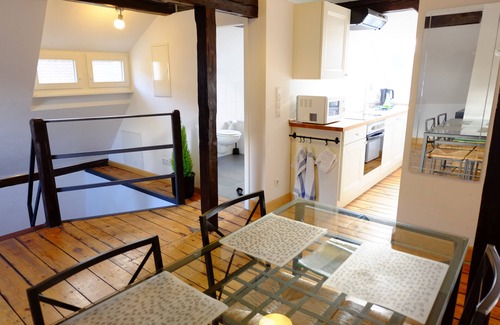 Weststadt Apartment | heidel-home 1Room Studio: central villa from 1926 for singles/groups/family