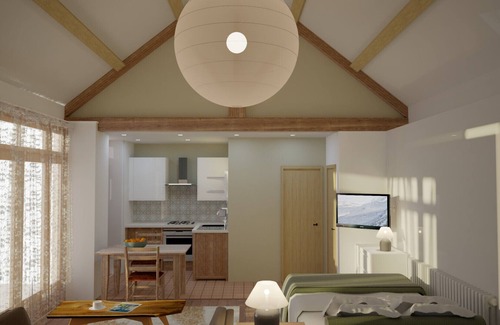 Caerdeon Apartment | Heritage Farm Studio Conversion besides Mawddach Estuary