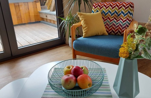 Herbrechtingen Apartment | "Heuboden" holiday apartment, 56 sqm, 2 bedrooms, 1 living/bedroom, max. 4 adults plus 1 child