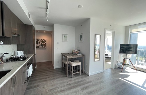 Surrey Apartment | High Level New 2 BR near Skytrain with Great View