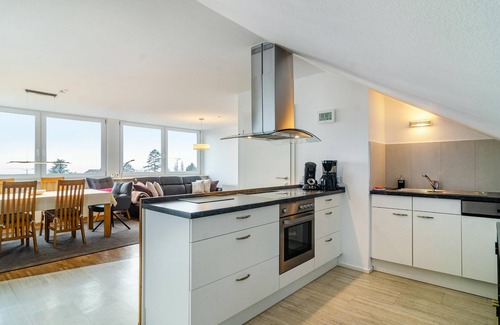 Meersburg Condo | High quality apartment with balcony and stunning lake and Alpine views