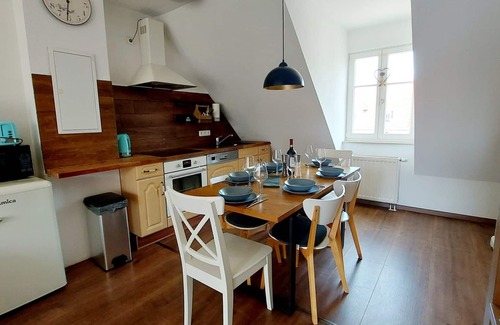 Greifswald Apartment | High-quality vacation apartment right on the water with balcony