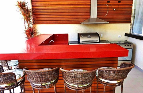 Jardim Acapulco House | High Standard Luxury Guaruja Acapulco Holiday Holidays FDS Big Screen120Pol R $ 800/day Top