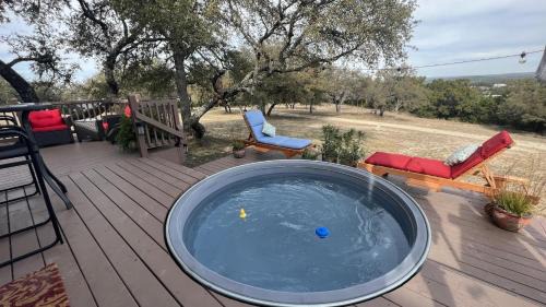 Oatmeal House | Hill Country Highland's Bluebonnet Cottage