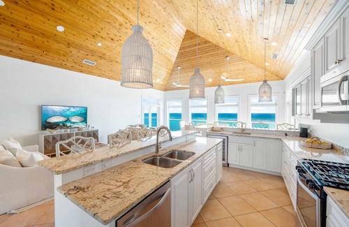 North Side House | Hilltime: Beach House w/Pool, Backyard Snorkeling & Oceanfront Terraces in Rum Point!