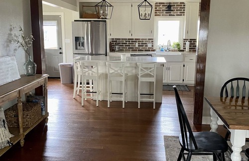 Farmington House | Hilltop Home with views and covered deck - 6 miles to U of A