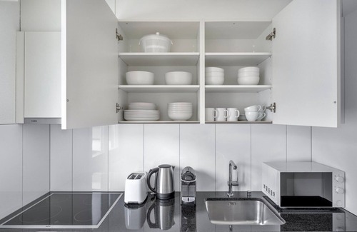 Altstetten Apartment | Hip Altstetten 1.5 Room w/Storage & W/D, nr Local Market, by Blueground