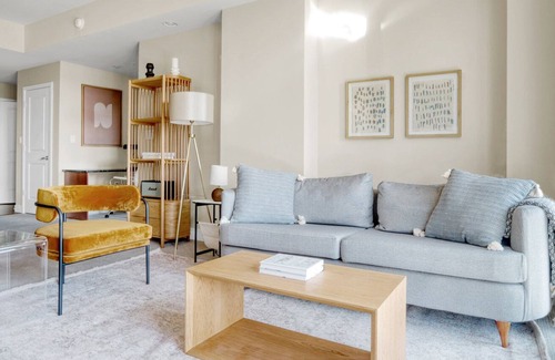 Cherry Creek Apartment | Hip Cherry Creek 2BR w/ Gym & Theater, near Pulaski Park, by Blueground