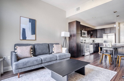 Mission Bay Apartment | Hip Mission Bay 1BR w/Gym & Pool, walk to Caltrain & Muni, by Blueground