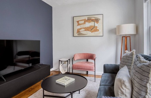 South Boston Apartment | Hip South Boston 2BR w/ Building W/D, nr Seaport, by Blueground