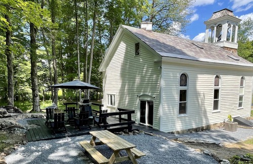 Lake George House | Historic 1867 Church nestled in the woods near Lake George