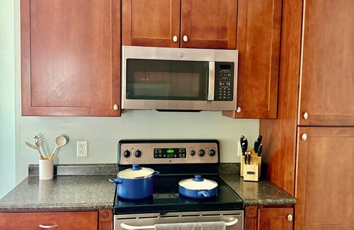 Sackets Harbor Apartment | Historic apartment in downtown Sackets Harbor with WiFi and a king bed.