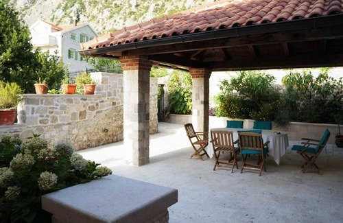 Dobrota Villa | Historic Beachfront Villa in Kotor with Three Bedrooms