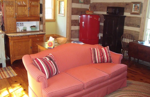 Amherst Cabin | Historic cabin with beautiful view of the Blue Ridge Mountains.