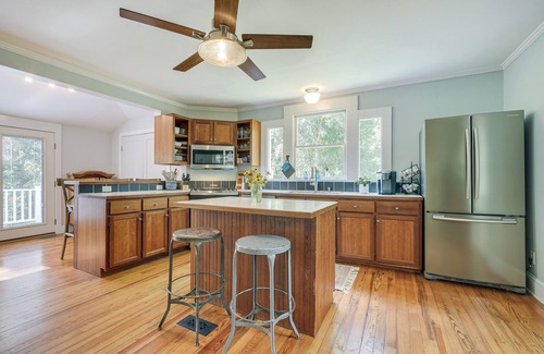 Bynum House | Historic & Charming Pittsboro Home w/Fireplaces
