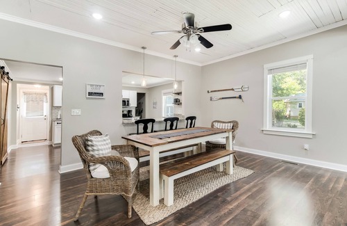 Southport Cottage | Historic dog-friendly renovated cottage with streaming, patio, W/D, & AC