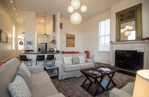 Faubourg Marigny Bed & Breakfast | Historic Firehouse in the French Quarter! Penthouse suite 2 bds/2bths.