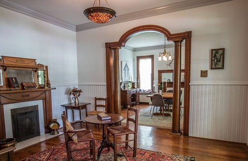 Lakeside House | Historic Ginter House with English garden Pool