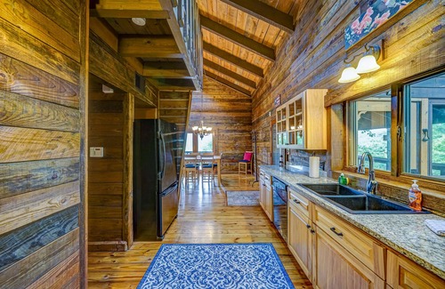 Jasper House | Historic home with hot tub, Ping-Pong, grill, firepit, mountain views, deck