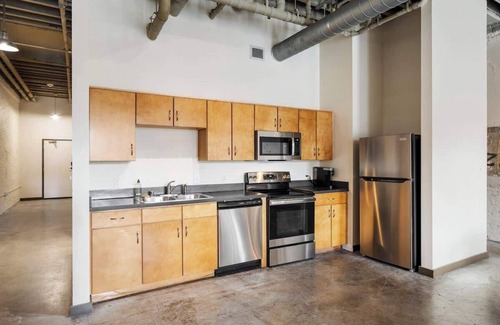 Downtown Louisville Apartment | Historic Loft on Whiskey Row, Center of Bourbon