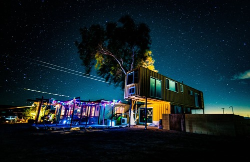 Wonder Valley Apartment | Historic Ranch House with two queen beds at Joshua Tree Container Resort and spa