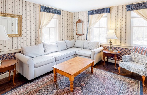 Jamaica House | Historic, river view home with wood fireplaces, fast WiFi, & a washer/dryer