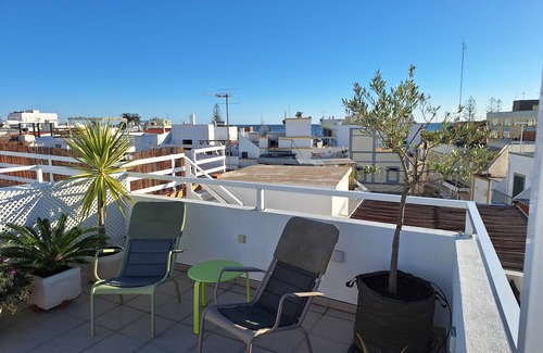 Olhao House | Historic Roof Top Olhão, 360° panoramic sea view.
