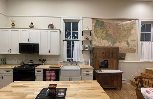 Arcadia House | Historic Schoolhouse on M-22. 3 BR, 2 BA. Dog and Kid Friendly!
