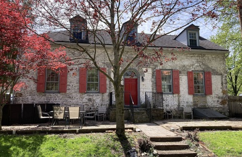 Calvin House | Historic stone farmhouse with rail trail and river access