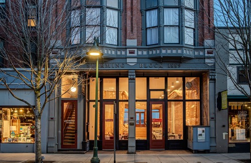 Port Townsend Apartment | Historic Water View Room overlooking The Bay with private balcony