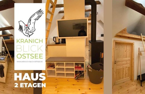 Neu Bartelshagen House | Historisches Bauernhaus für 8 Personen mit Luxus und Natur auf 2 Etagen ideal für Familien und Hunde 2500m2 eingezäunt an der Ostsee