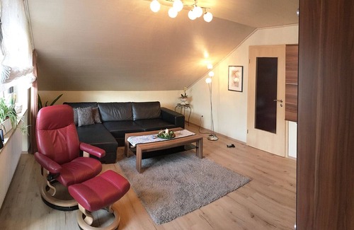 Burgbernheim Apartment | Hochwertige Ferienwohnung mit großem Balkon, kostenfreies WLAN, komplett ausgestattete Küche