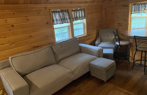 Logan Cabin | Hocking Hideaway- the perfect tiny home in Hocking Hills!